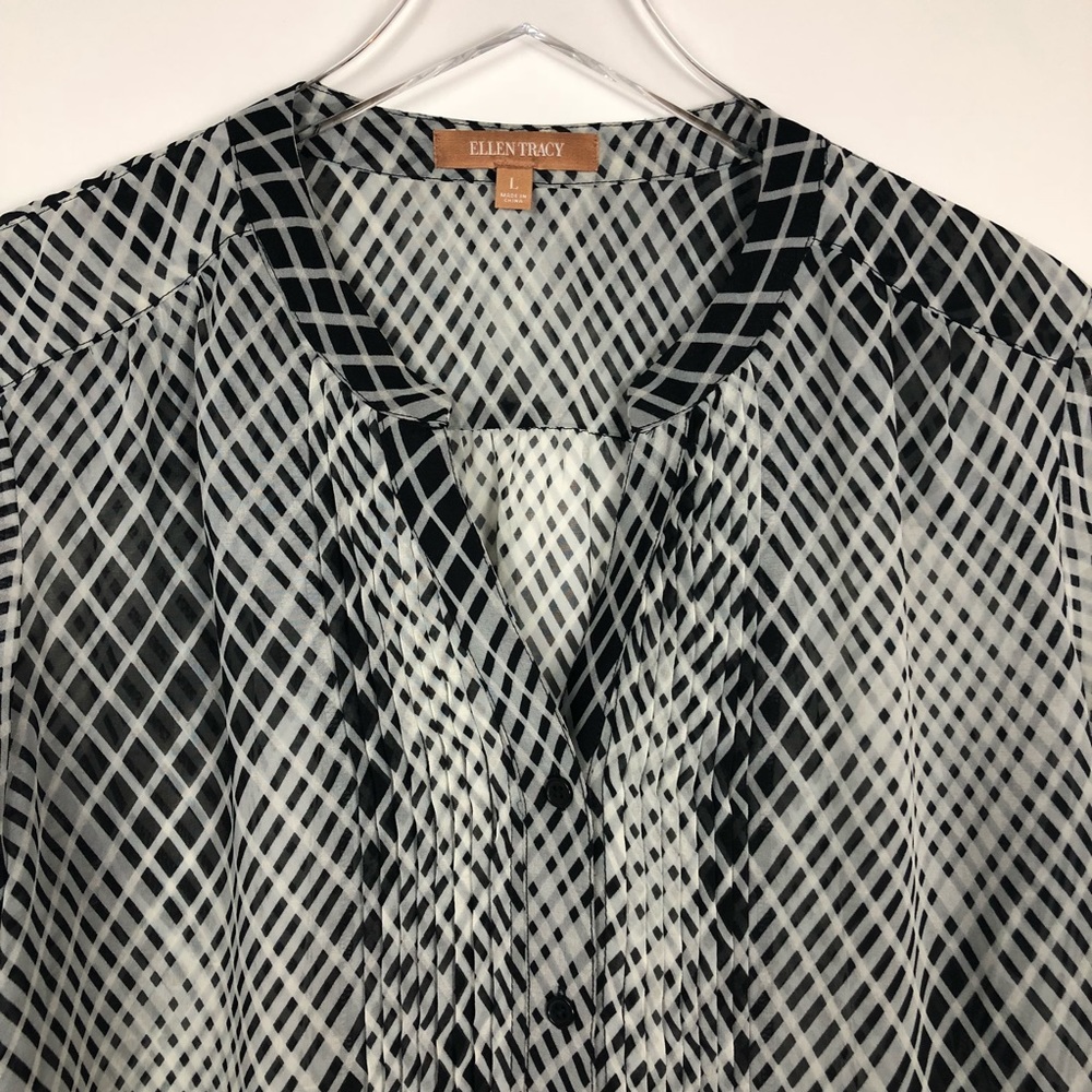 Ellen Tracy Button Down Blouse - image 3